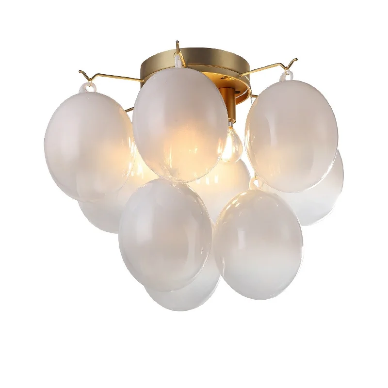 Industrial Lighting with High CRI (Color Rendering Index) for True Color PerceptionGlobo Four Light Semi-Flush Mount Industrial Lighting with High CRI (Color Rendering Index) for True Color PerceptionGlobo Four Light Semi-Flush Mount