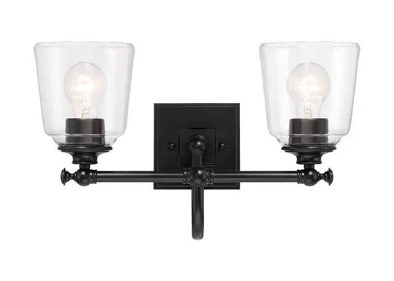 Adjustable Industrial Lighting for Flexible IlluminationAntonia Two Light Bath Vanity