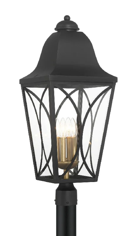 Industrial Flood Lighting for Outdoor Loading DocksCardigan Four Light Outdoor Post Lantern