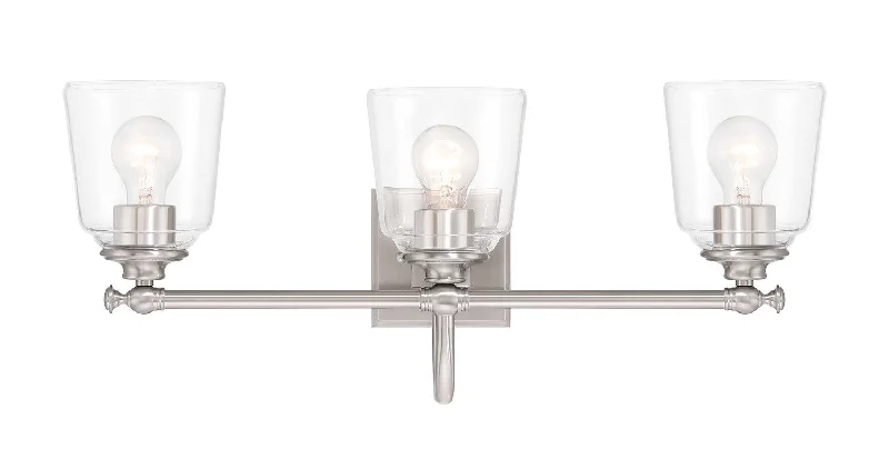 Industrial Lighting for Metal Fabrication ShopsAntonia Three Light Bath Vanity