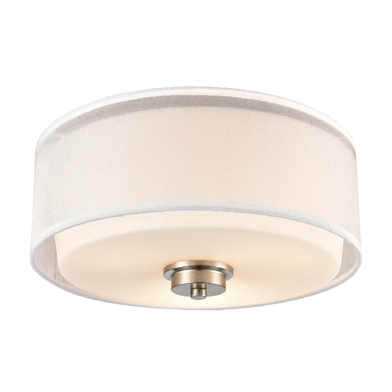 Corrosion - Resistant Industrial Lighting for Coastal FactoriesMarket Square Three Light Flush Mount