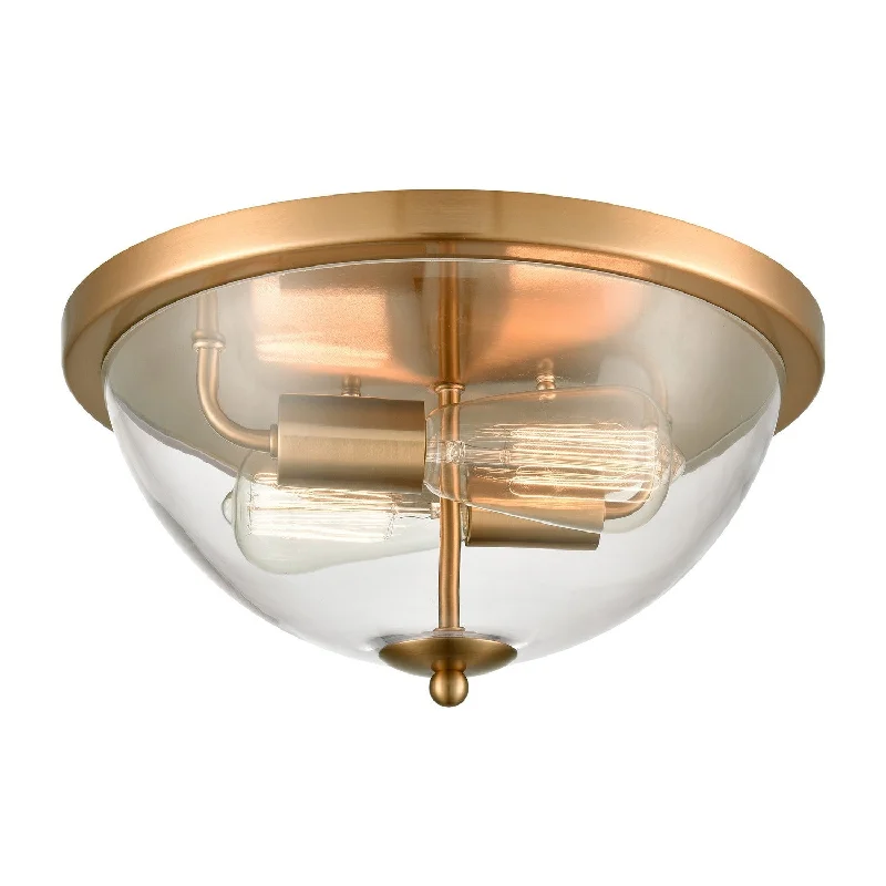 Industrial Flood Lighting for Outdoor Loading DocksAstoria Two Light Flush Mount