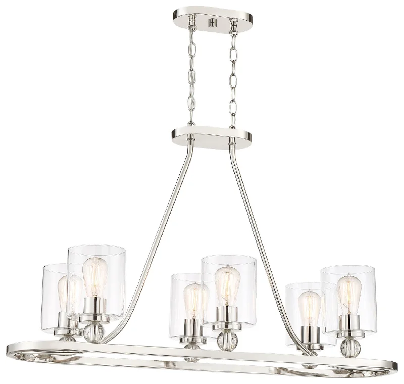Waterproof Industrial Lighting for Wet AreasStudio 5 Six Light Island Pendant