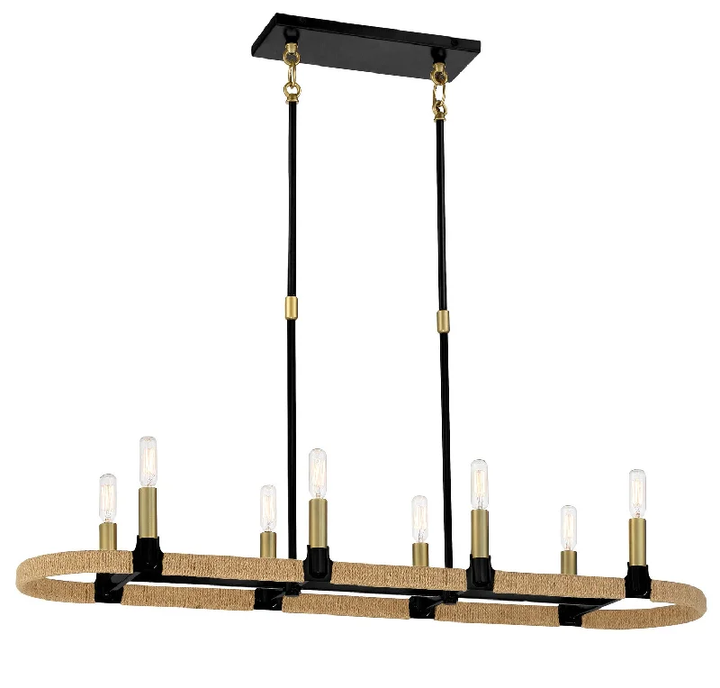 Industrial Lighting for Electronics ManufacturingWindward Passage Eight Light Island Pendant
