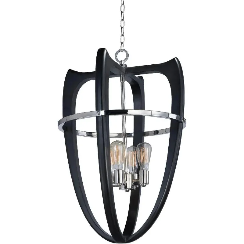 Track lighting with colored glass accentsCrescendo Four Light Pendant