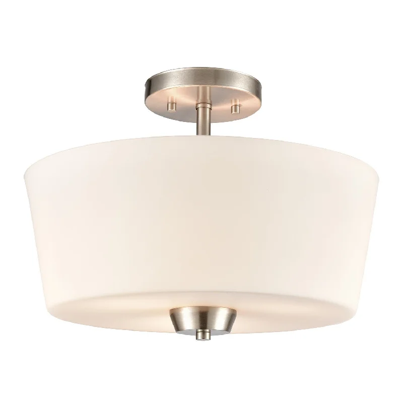 Industrial Ceiling - Mounted Lighting for Assembly PlantsWinslow Three Light Semi Flush Mount