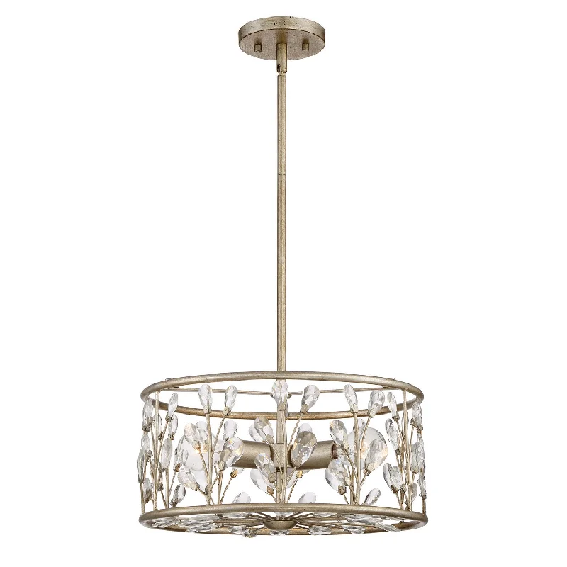 Track lighting with clear glass shadesMeadow Lane Semi-Flush Mount