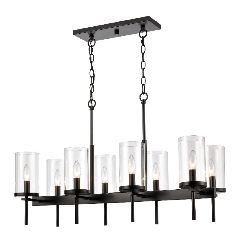 Adjustable Industrial Lighting for Flexible IlluminationOakland Eight Light Pendant
