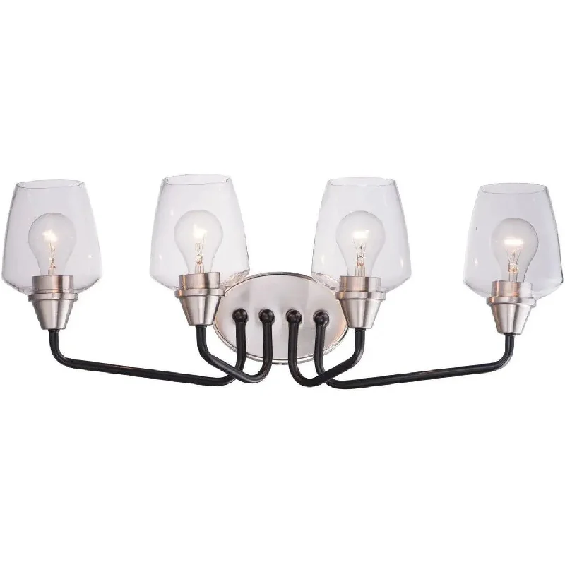 Wireless track lighting for easy installationGoblet Bath Vanity