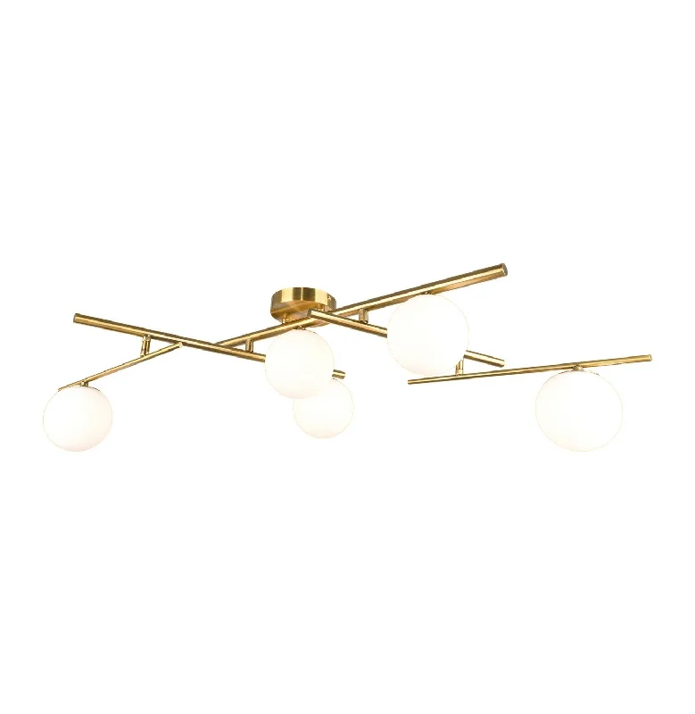 High - Bay LED Industrial Lighting for WarehousesModena Five Light Semi-Flush Mount