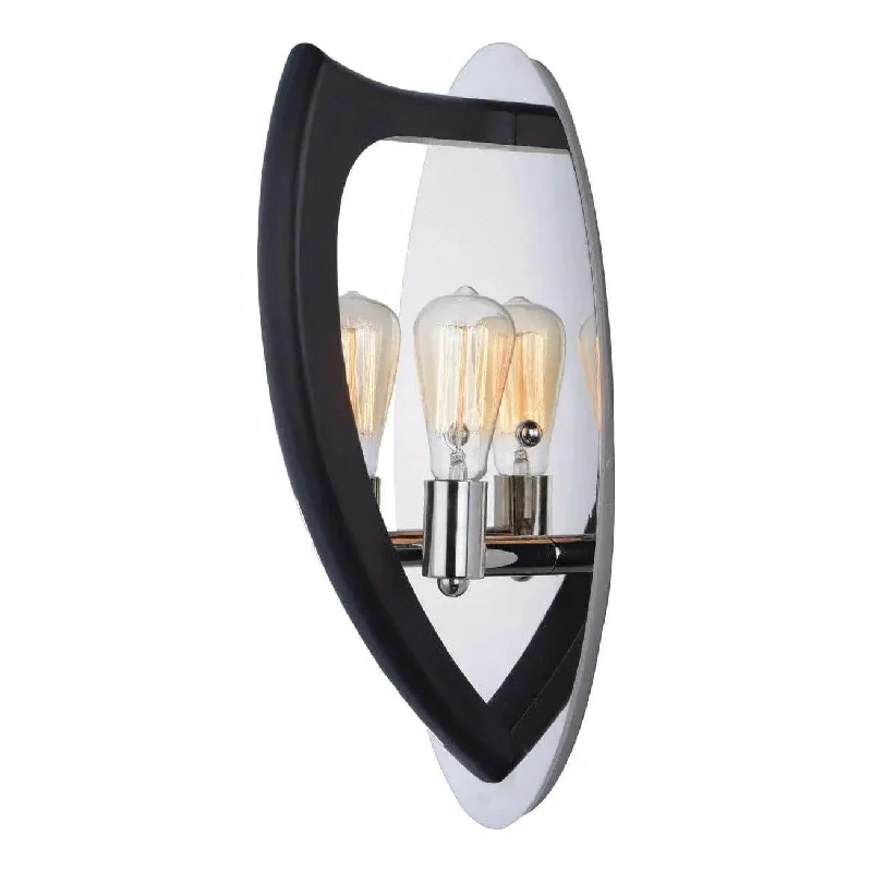 Track lighting with frosted glass shadesCrescendo Two Light Wall Sconce