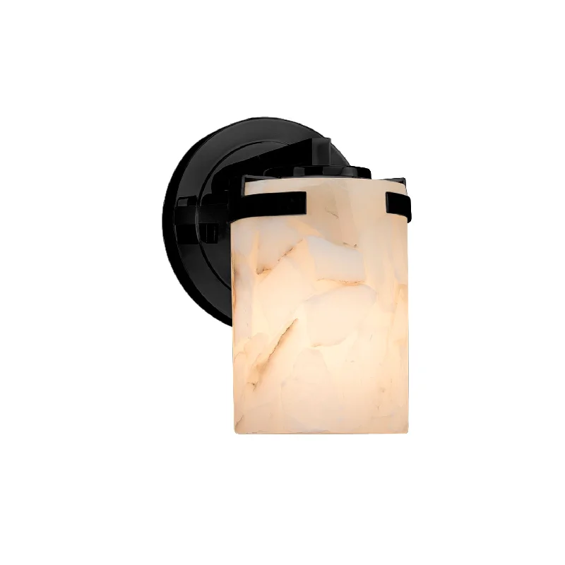 Dust - Resistant Industrial Lighting for Dirty WorkspacesAlabaster Rocks One Light Wall Sconce