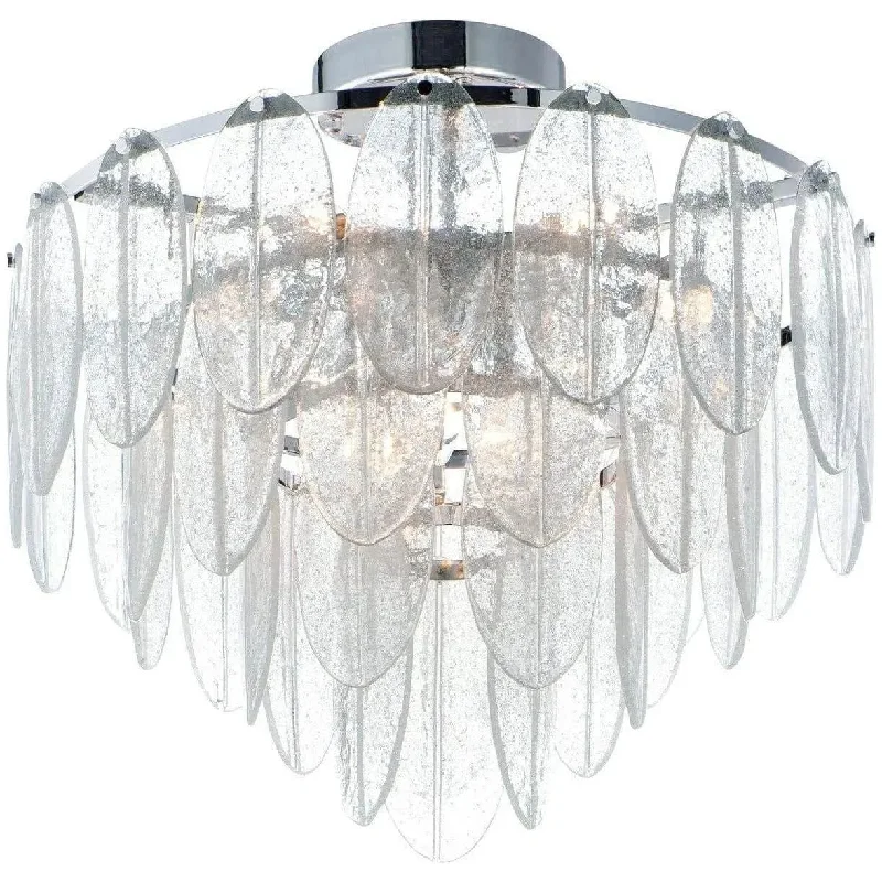 Track lighting with a chunky, bold designGlacier Flush Mount