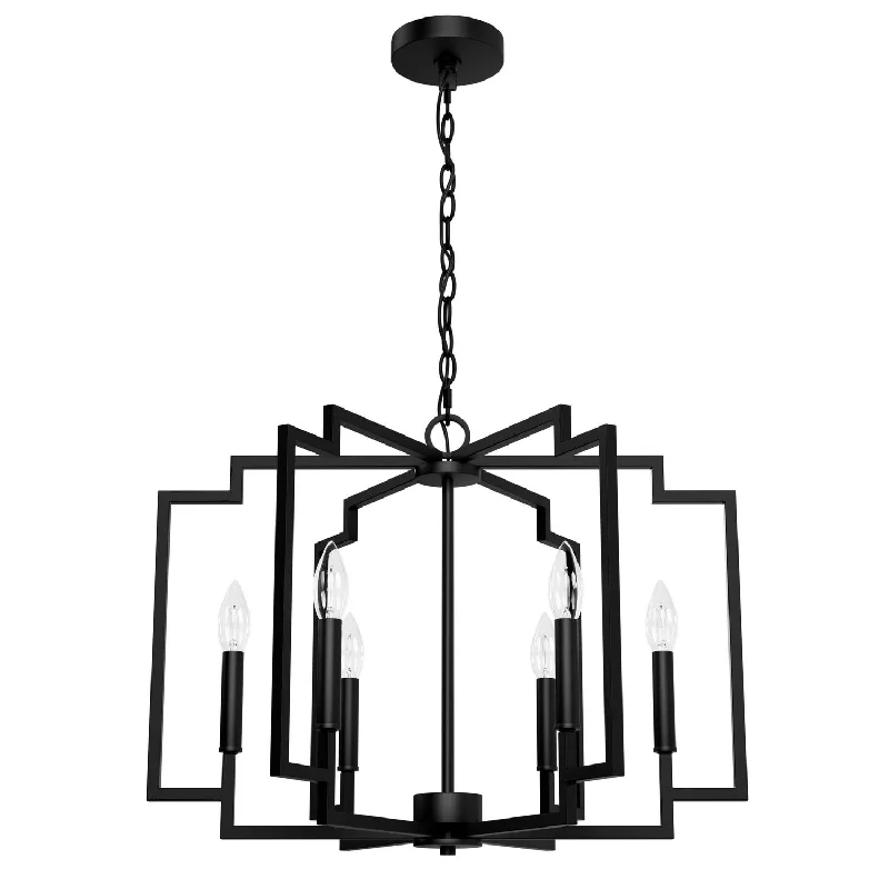 Industrial Ceiling - Mounted Lighting for Assembly PlantsZoanne Six Light Lantern
