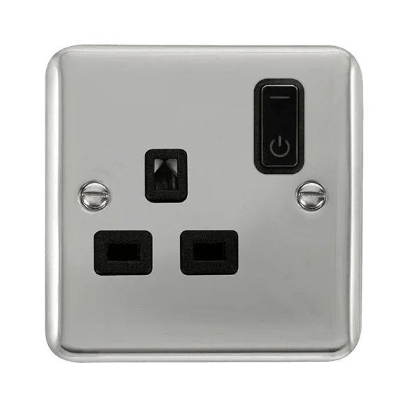Track lighting with motion - sensor capabilitiesClick Smart+ Ingot Deco+ 13A Single Gang RF Smart Socket in Chrome & Black