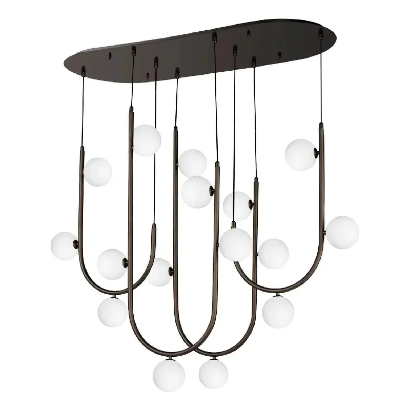 Track lighting for adding a touch of eleganceContour Cord LED Linear Pendant