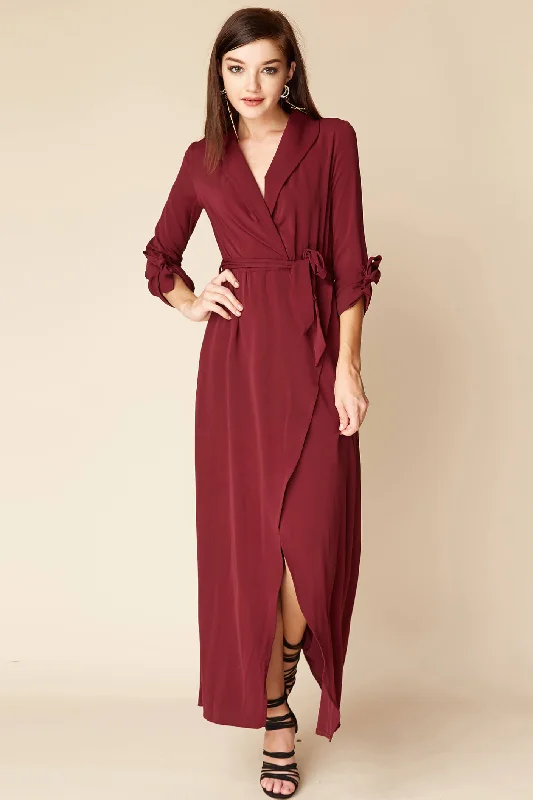 Sophia Romantic Maxi Dress Berry