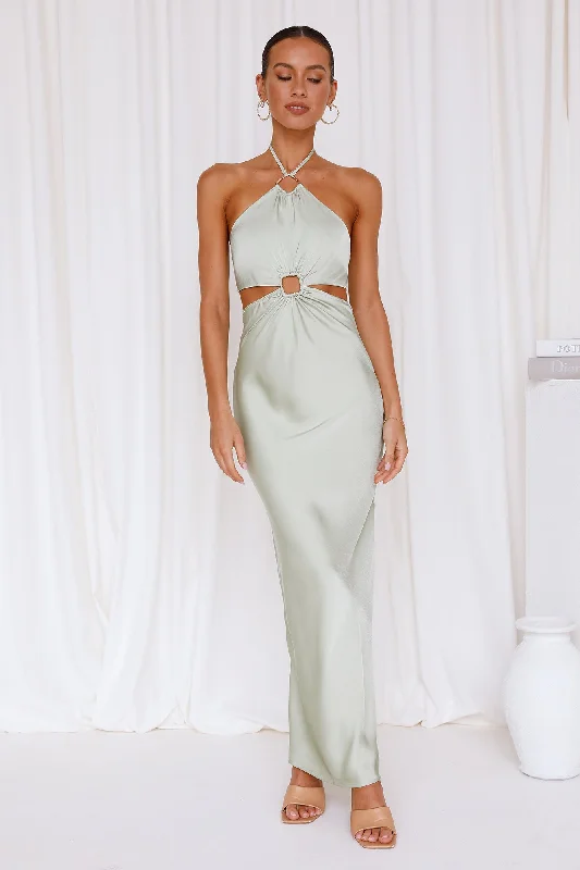 Found You Maxi Dress Green