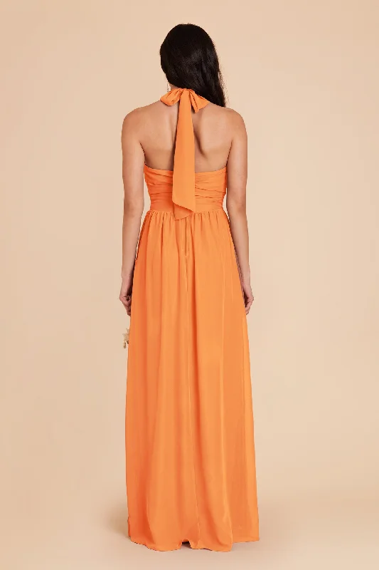 Joyce Chiffon Dress - Apricot