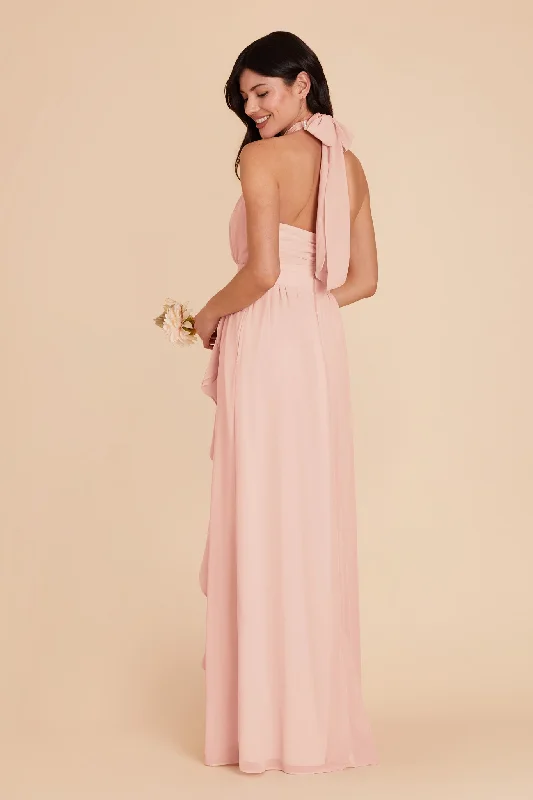 Joyce Chiffon Dress - Blush Pink