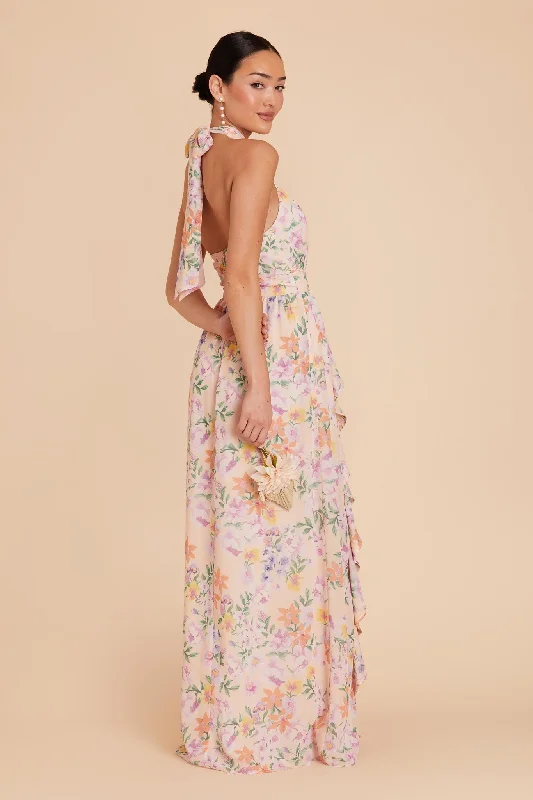 Joyce Chiffon Dress - Botanical Blooms