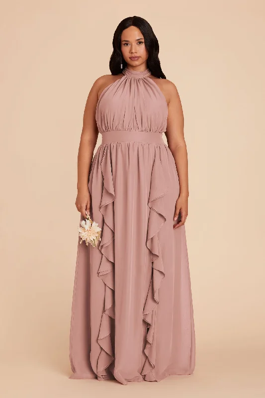 Joyce Chiffon Dress - English Rose