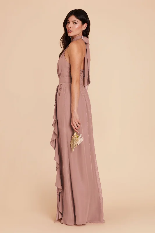 Joyce Chiffon Dress - English Rose