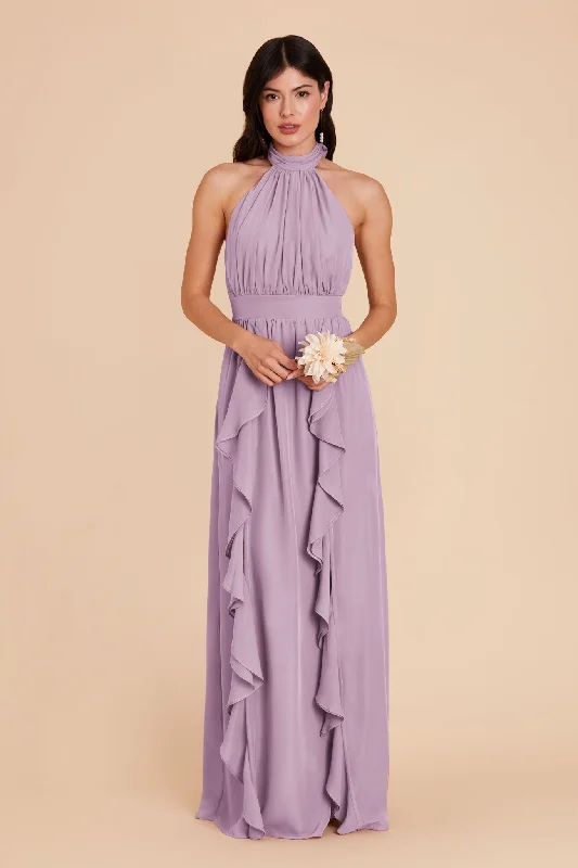 Joyce Chiffon Dress - Lavender