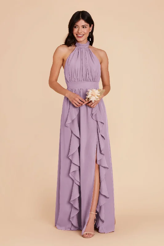 Joyce Chiffon Dress - Lavender