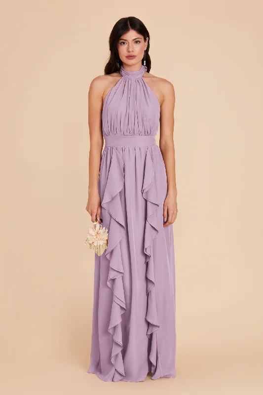 Joyce Chiffon Dress - Lavender