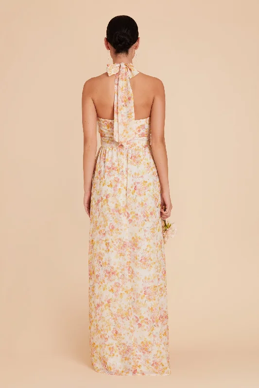 Joyce Chiffon Dress - Pressed Floral