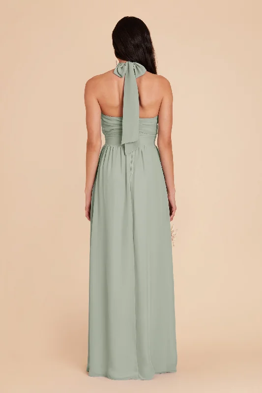 Joyce Chiffon Dress - Sage