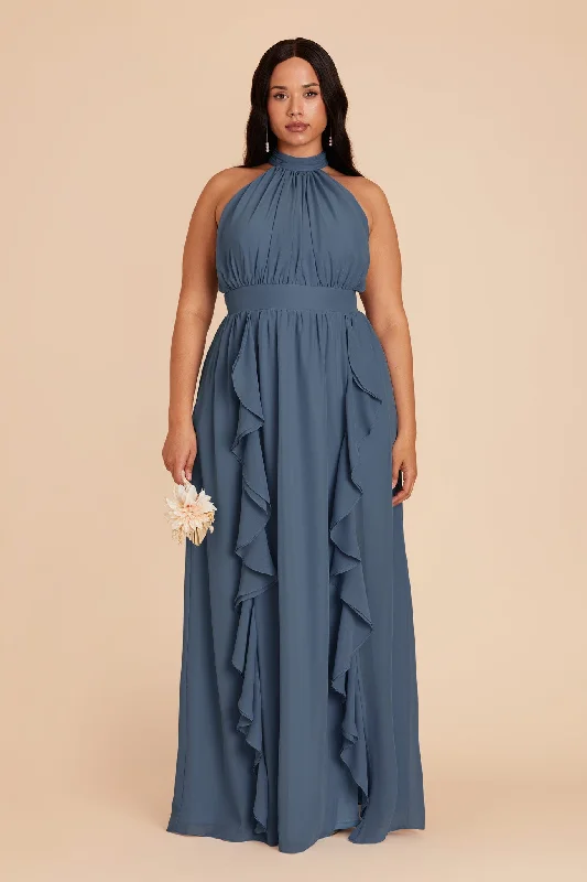 Joyce Chiffon Dress - Twilight