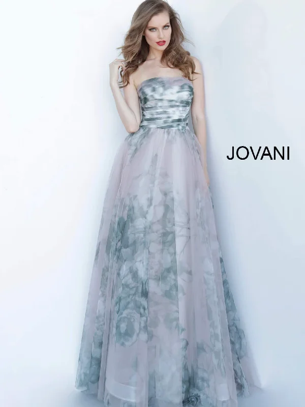 Jovani 4434 Long Formal Printed Dress