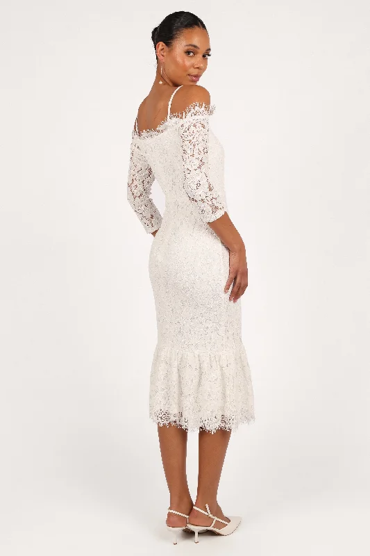 Lindy Midi Dress - White