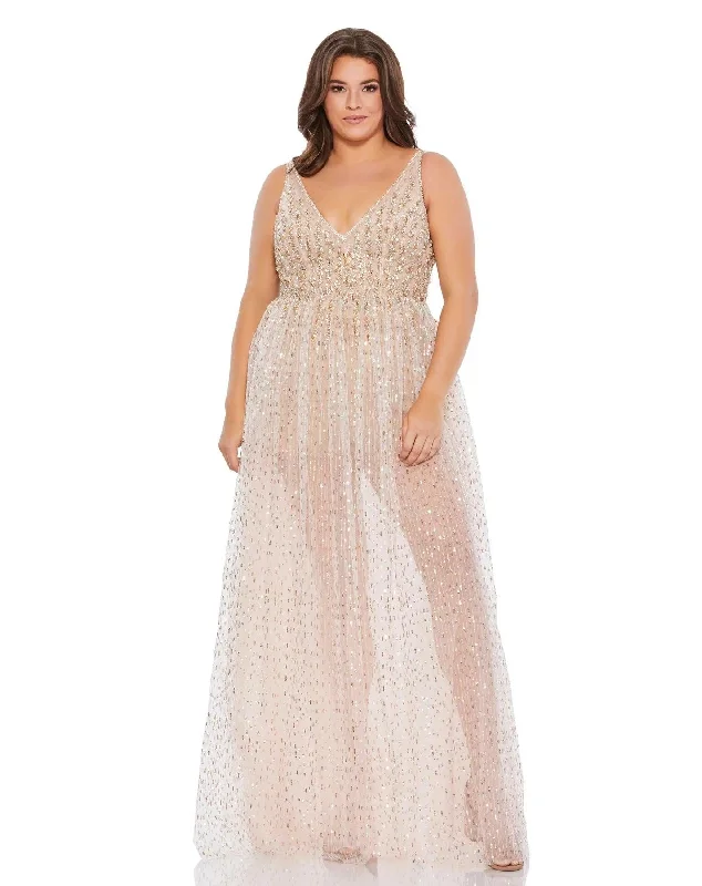 Mac Duggal 67742 Long Plus Size Prom Formal Gown