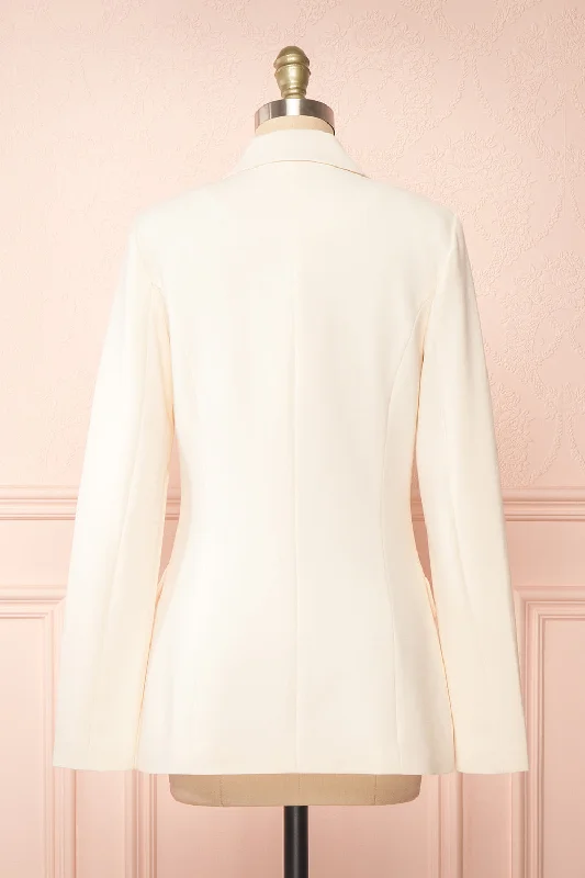 Mirkaa | Ivory Double-Breasted Blazer