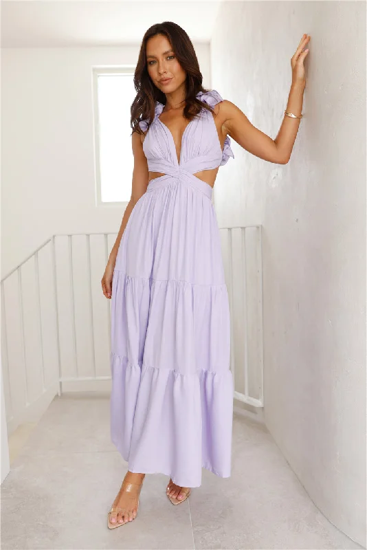 Moonlight Dance Maxi Dress Lilac