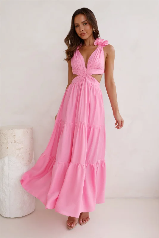 Moonlight Dance Maxi Dress Pink