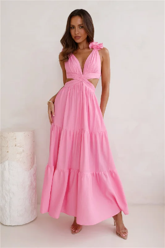 Moonlight Dance Maxi Dress Pink