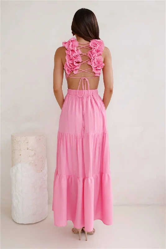 Moonlight Dance Maxi Dress Pink