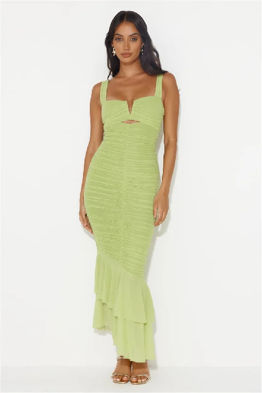 Party Pal Maxi Dress Lime