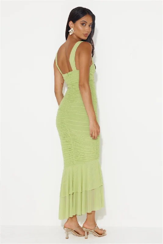 Party Pal Maxi Dress Lime