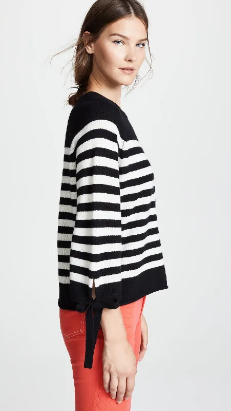 Casey Striped Sweater (Black/Ivory)