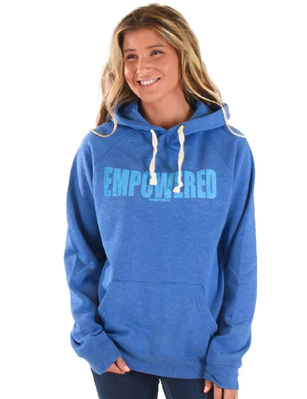 Cowgirl Tuff Womens Empowered Royal Blue Poly/Rayon Hoodie