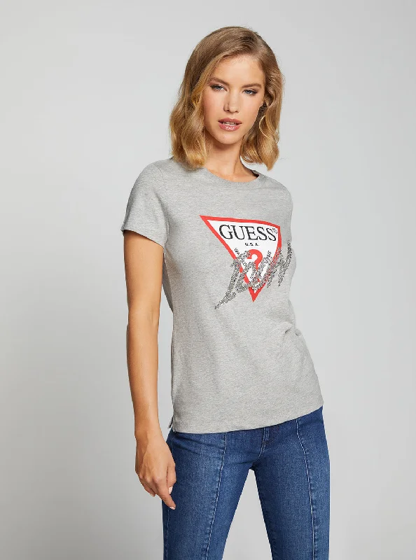 Eco Grey Icon Logo T-Shirt