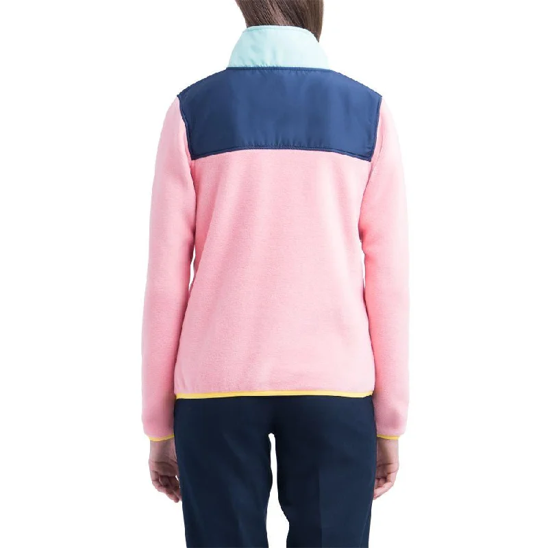 Fleece Pullover (Strawberry Ice + Peacoat + Lucite Green)