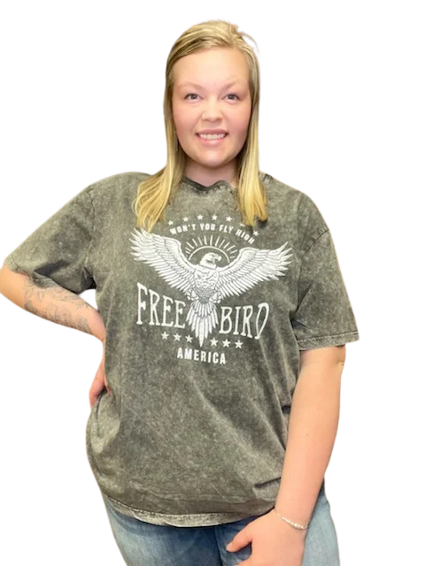 Zutter Fly High Free Bird Graphic Tee