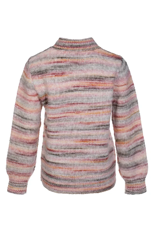 Turtle neck multicolour Jersey | Pink Olives | 6965ZZ