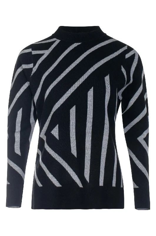 Touch of Wool Jumper | Black/Silver | 6314ZZ